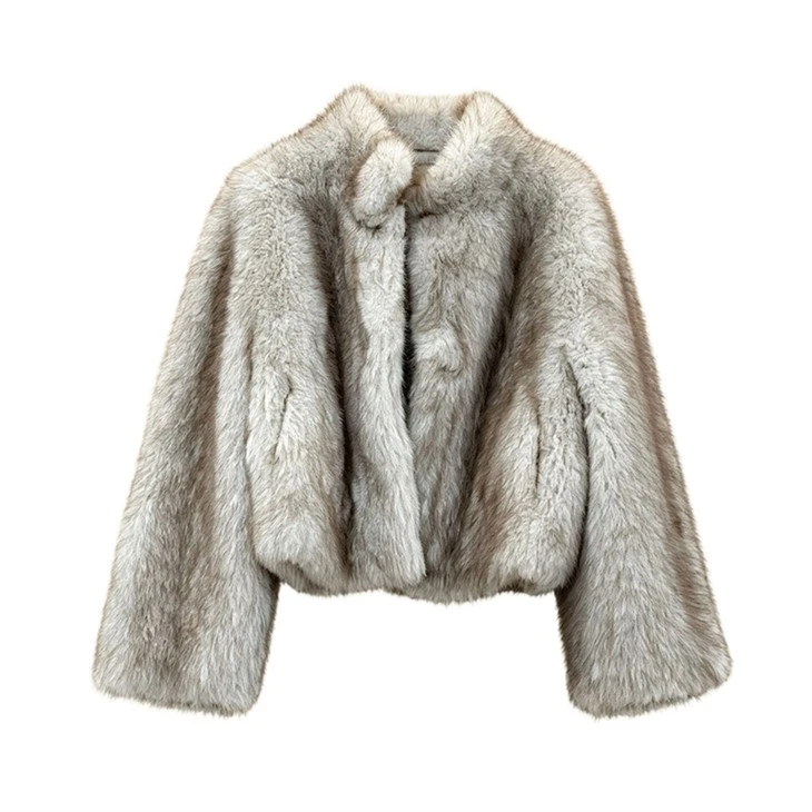 fur Crop Top Jacket