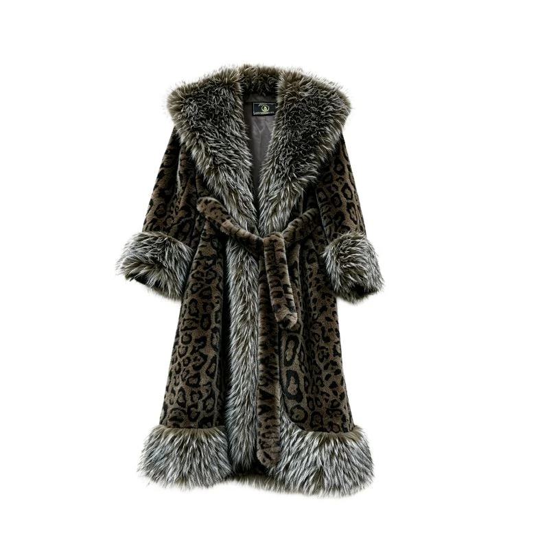Faux Raccoon Fur Coat