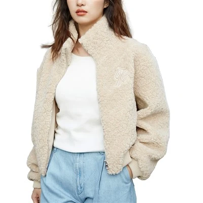 Zipper Faux Fur Coat